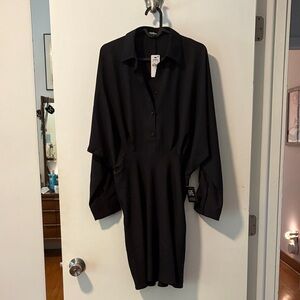 Express Black Long Sleeve Dress